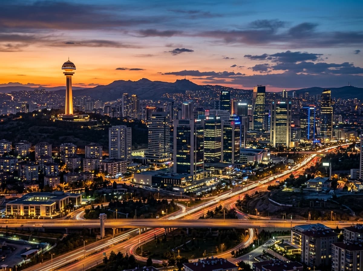 Ankara City Skyline